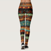 Stammes Fusion in Farbe Leggings (Rückseite)