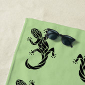 Stammes- Gecko Strandtuch (Beispiel)