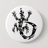 Stammes- Geckoknopf Button (Vorderseite)