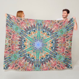 Stammes- Geist TierChakra Mandala Fleecedecke