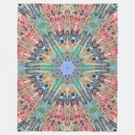 Stammes- Geist TierChakra Mandala Fleecedecke