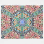 Stammes- Geist TierChakra Mandala Fleecedecke (Vorderseite (Horizontal))