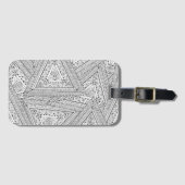 Stammes- Gekritzel 2 Gepäckanhänger (Vorderseite (Horizontal))