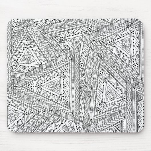 Stammes- Gekritzel 2 Mousepad (Vorne)