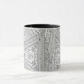 Stammes- Gekritzel 2 Tasse (Zentrum)