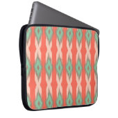 Stammes- geometrisches ikat girly abstraktes laptopschutzhülle (Vorne Rechts)