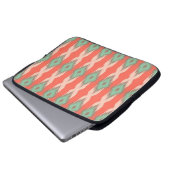 Stammes- geometrisches ikat girly abstraktes laptopschutzhülle (Vorne Knopf)