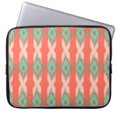 Stammes- geometrisches ikat girly abstraktes laptopschutzhülle (Vorderseite)