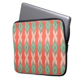 Stammes- geometrisches ikat girly abstraktes laptopschutzhülle (Vorderseite Links)
