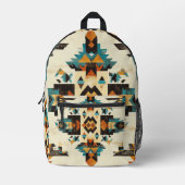 Stammes-Geometrisches Muster Rucksack (Vorderseite)