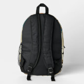 Stammes-Geometrisches Muster Rucksack (Rückseite)