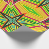 Stammes geometrisches Vintages Muster. nahtlos eth Geschenkpapier (Ecke)