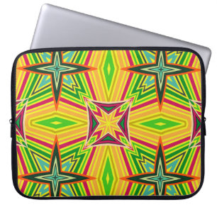 Stammes geometrisches Vintages Muster. nahtlos eth Laptopschutzhülle