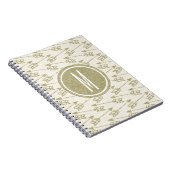 Stammes- GoldGlitzer-Monogramm der Pfeil-| Notizblock (Rechte Seite)