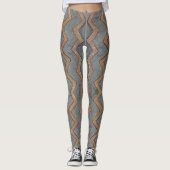 Stammes- graue Leggings (Vorderseite)