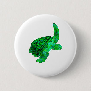 Stammes- grüne Meeresschildkröte Button