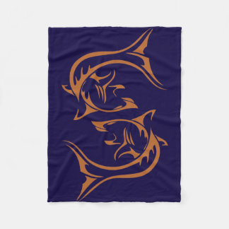 Stammes- Haifisch Fleecedecke