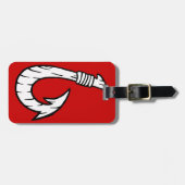 Stammes- hawaiischer Angelhaken Gepäckanhänger (Vorderseite horizontal)