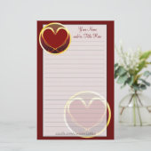 Stammes- Herz-Briefpapier Briefpapier (Stehend Vorderseite)