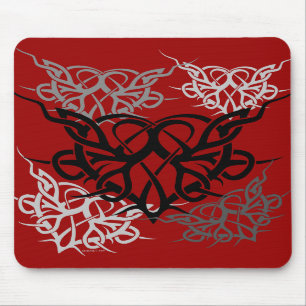 Stammes- Herzen Mousepad