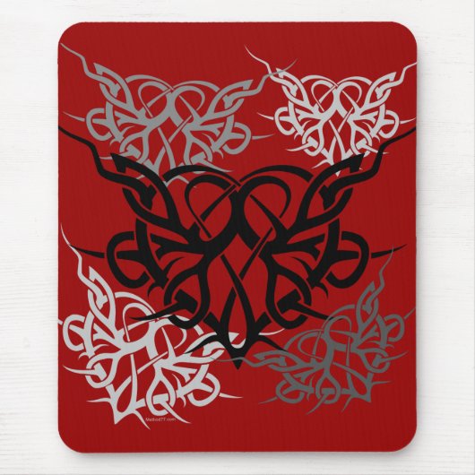 Stammes- Herzen Mousepad (Vorne)
