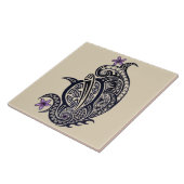 Stammes- Honu hawaiische Fliese (Seite)