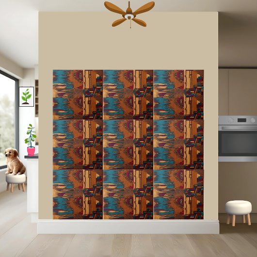 Stammes Inspiriertes afrikanisches Tile für global Fliese