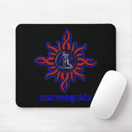 Stammes- kastanienbraunes Mousepad (Mit Mouse)