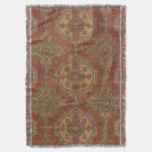 Stammes-Kilim-Medaillon Decke (Vorderseite Vertikal)