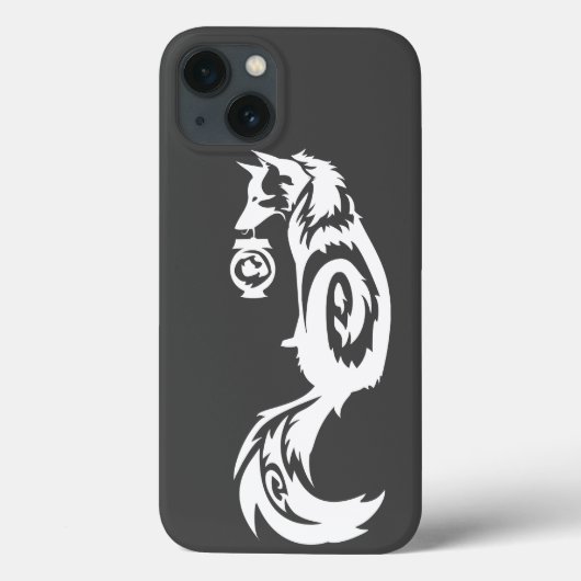 Stammes- Kitsune Fox mit Geist-Laterne Case-Mate iPhone Hülle (Rückseite)