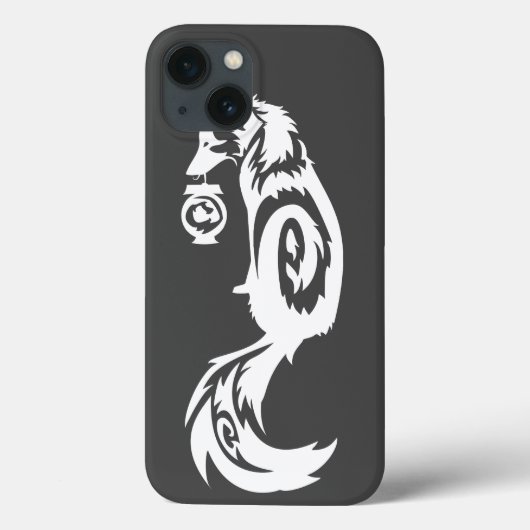 Stammes- Kitsune Fox mit Geist-Laterne Case-Mate iPhone Hülle (Rückseite)