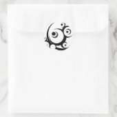 Stammes Klebstoff Runder Aufkleber (Tasche)