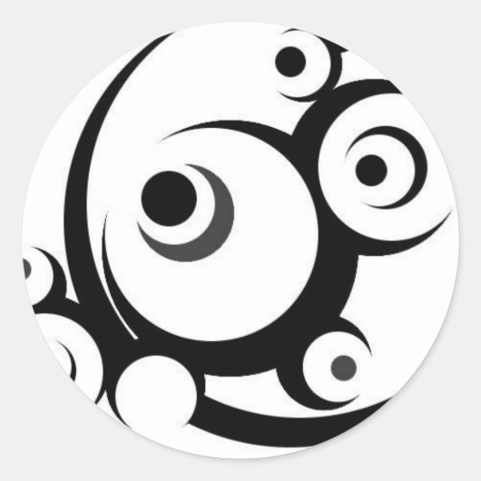 Stammes Klebstoff Runder Aufkleber (Vorderseite)