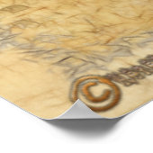 Stammes Krieg Tanz Kunst Poster (Ecke)