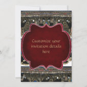 Stammes- Kuchi Bauchtanz Einladung (Rückseite)