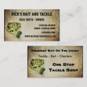 Stammes- Kunst-Bass-Fische Visitenkarte (Vorne/Hinten)