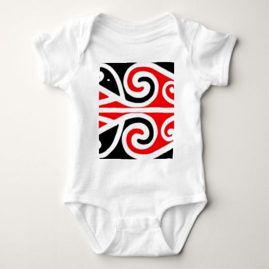 Stammes- Kunst der Maori- Entwürfe für Sie Baby Strampler (Vorderseite)