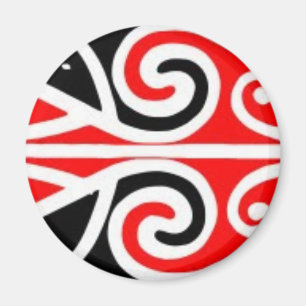 Stammes- Kunst der Maori- Entwürfe für Sie Magnet