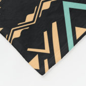Stammes Kunstmuster. Ethnisch geometrischer Ausdru Fleecedecke (Ecke)
