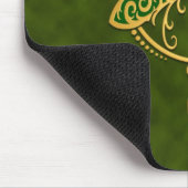 Stammes- Libelle - goldenes Grün Mousepad (Ecke)