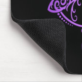 Stammes- Libelle - lila u. schwarz Mousepad (Ecke)
