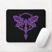 Stammes- Libelle - lila u. schwarz Mousepad (Mit Mouse)