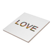 Stammes- Liebe-Wort-Kunst Fliese (Seite)
