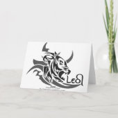 Stammes- Löwe-Tätowierungs-kundenspezifische Karte (Rückseite)