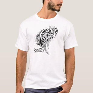 Stammes- Löweentwurf durch Tat2Tees T-Shirt