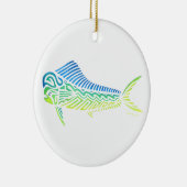 Stammes- Mahi Mahi Keramik Ornament (Rechts)