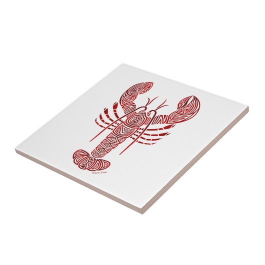 Stammes- Maine-Hummer Fliese (Seite)