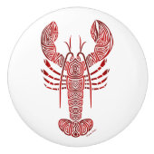 Stammes- Maine-Hummer Keramikknauf (Vorderseite)