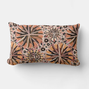 Stammes- Mandala-Druck, Taupe TAN und Beige Lendenkissen