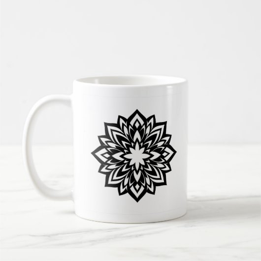 Stammes-Mandala-Tasse Kaffeetasse (Links)